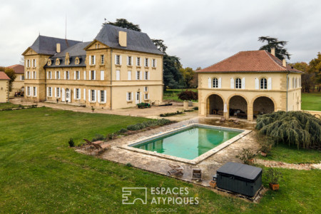 Vue aérienne de l'orangerie