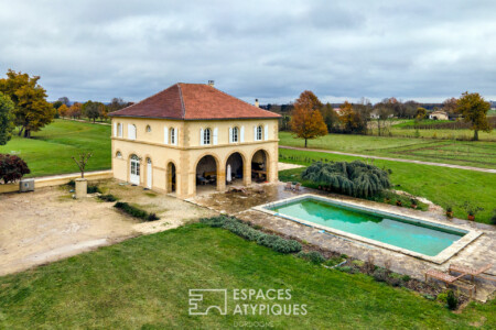 Vue aérienne de l'orangerie