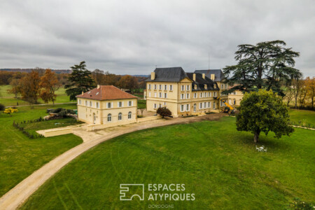 Vue aérienne de l'orangerie