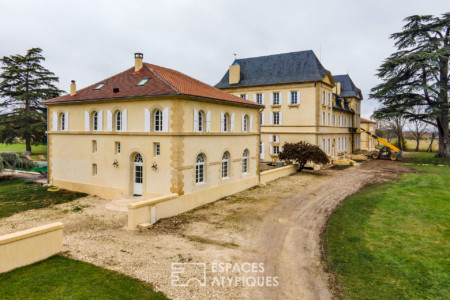 Vue aérienne de l'orangerie