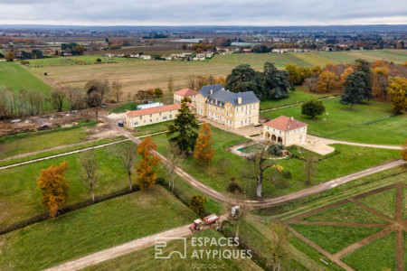 Vue aérienne du domaine