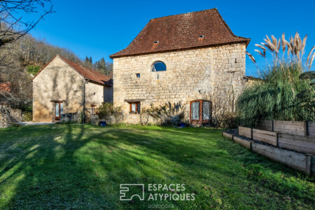 Vue sur gîte depuis jardin