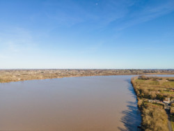 Vue aérienne de la Dordogne