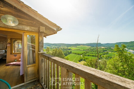 Immobilier Beynac - terrasse accès chambre