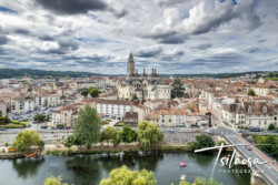 Vue sur la cathédrale Saint Front - Périgueux photographe pilote de drone