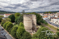 Vue sur la tour de Vesone- Périgueux photographe pilote de drone