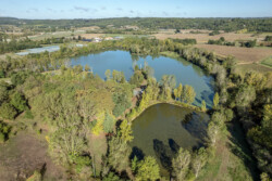 Immobilier Le Fleix - Vue aérienne de l'étang