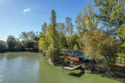 Immobilier Le Fleix - Vue aérienne de l'étang