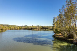 Immobilier Le Fleix - Vue aérienne de l'étang