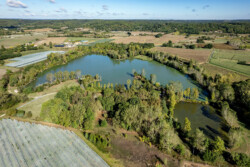 Immobilier Le Fleix - Vue aérienne de l'étang
