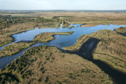 Survol en drone des marais de Brière