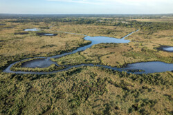 Survol en drone des marais de Brière