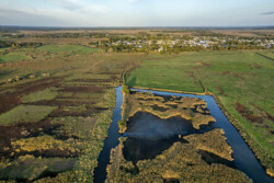 Survol en drone des marais de Brière
