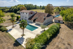 Immobilier Leguillac - vue aérienne