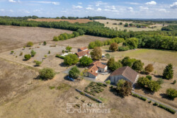 Immobilier Leguillac - vue aérienne