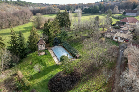 Immobilier Gaugeac - Vue aérienne