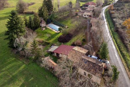 Immobilier Gaugeac - Vue aérienne