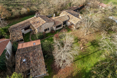 Immobilier Gaugeac - Vue aérienne