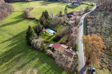 Immobilier Gaugeac - Vue aérienne
