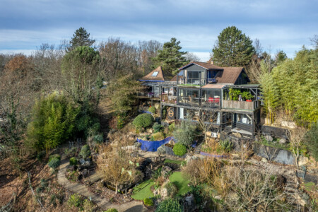 Immobilier Rouffignac - vue aérienne de la maison principale
