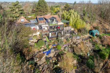 Immobilier Rouffignac - vue aérienne de la maison principale