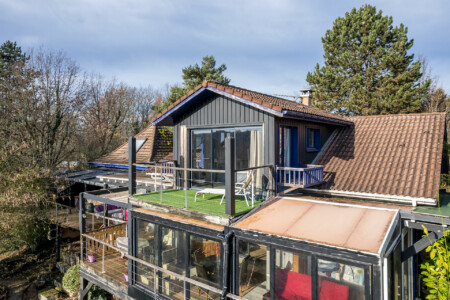 Immobilier Rouffignac - vue aérienne de la maison principale
