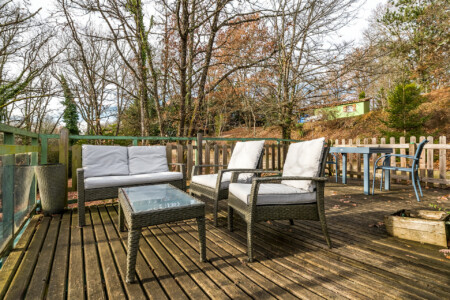 Immobilier Rouffignac -terrasse supérieure du gite "L'ermitage"