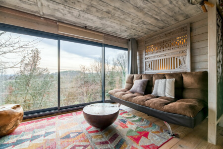 Immobilier Rouffignac - séjour du gîte panoramique