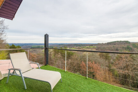 Immobilier Rouffignac - panorama depuis la terrasse de la chambre supérieure