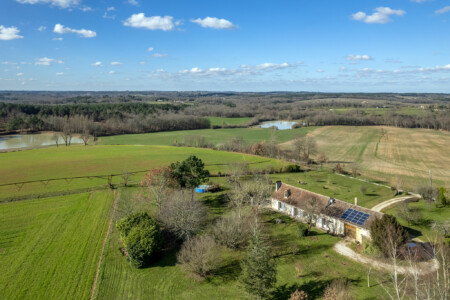 Immobilier Saint-Meard de Gurçon - Vue aérienne Drone