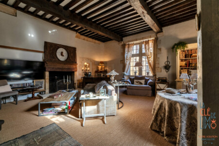 Immobilier Sarlat - Séjour appartement principal