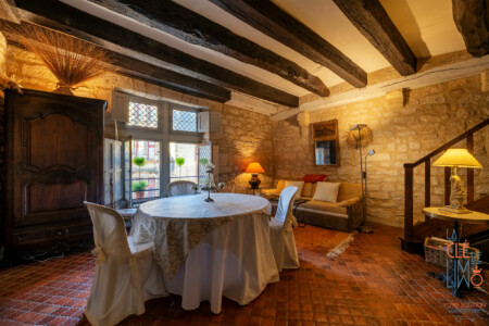 Immobilier Sarlat - Salon et salle à manger appartement principal