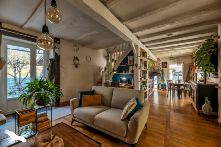 Reportage immobilier Salon de Vergt - Le séjour
