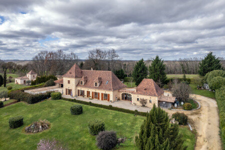 Immobilier Liorac - Vue aérienne drone