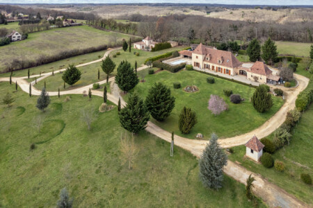 Immobilier Liorac - Vue aérienne drone