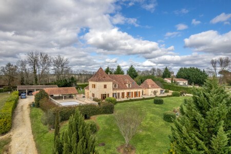Immobilier Liorac - Vue aérienne drone