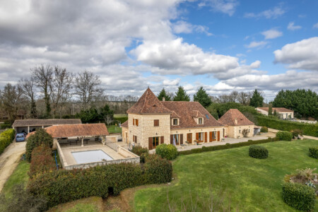 Immobilier Liorac - Vue aérienne drone