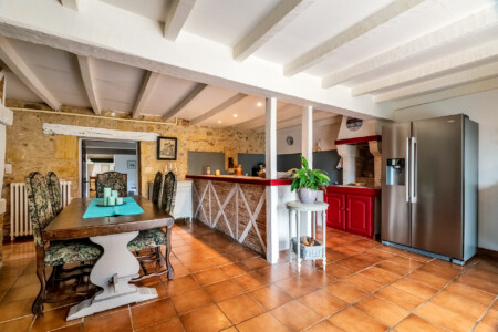 Immobilier Saint-Avit - cuisine et séjour / salle à manger