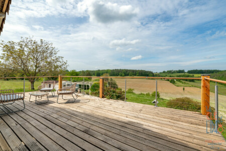 Immobilier Bassillac - Vue depuis la terrasse de la chambre