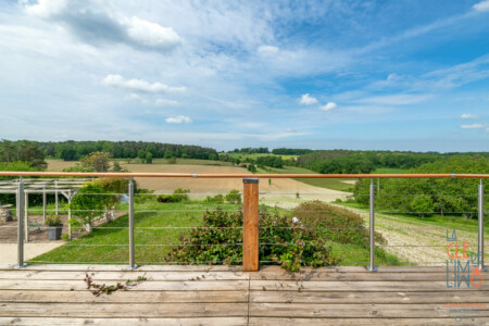 Immobilier Bassillac - Vue depuis la terrasse de la chambre
