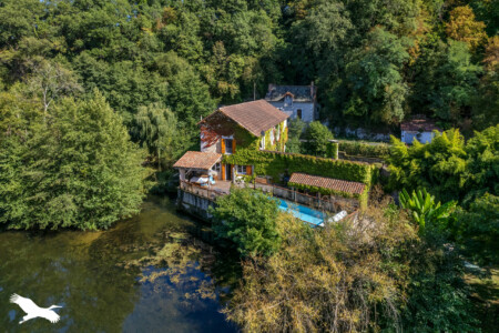 Immobilier Lisle - Vue aérienne du moulin