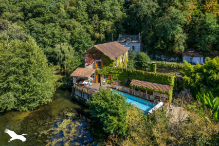 Immobilier Lisle - Vue aérienne du moulin