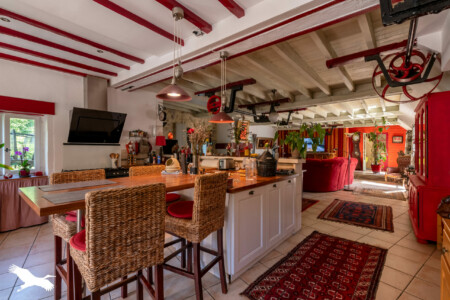 Immobilier Lisle - Salle de vie - coin cuisine