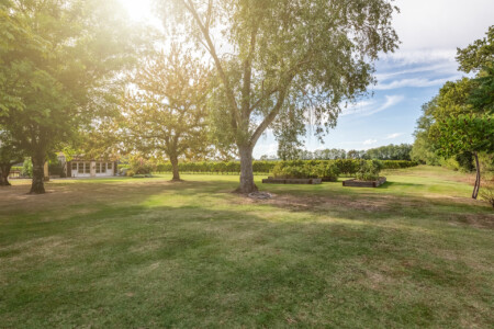 Immobilier Le Fleix 56 Immobilier Le Fleix - Vue sur la façade du second gîte indépendant et le vignoble