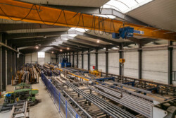Reportage au cœur de l'industrie de la construction de bâtiments métalliques et des chantiers par Jean-Luc Renouil Photographe et pilote de drone en Dordogne.