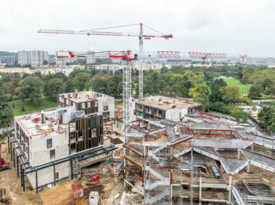 Photographies drone chantier Nanterre par Jean-Luc Renouil photographe et pilote de drone.