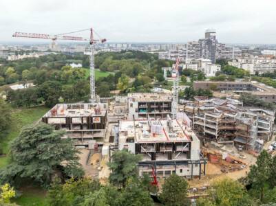 Photographies drone chantier Nanterre par Jean-Luc Renouil photographe et pilote de drone.