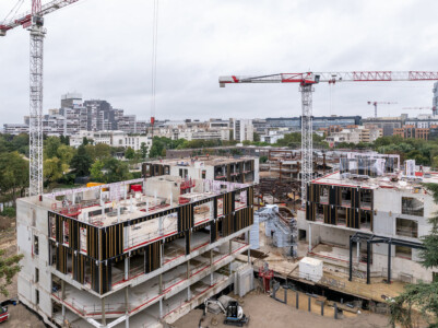 Photographies drone chantier Nanterre par Jean-Luc Renouil photographe et pilote de drone.