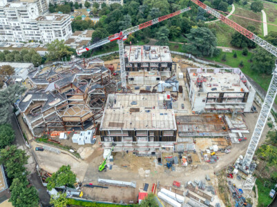 Photographies drone chantier Nanterre par Jean-Luc Renouil photographe et pilote de drone.