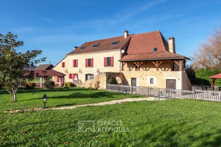 Reportage immobilier à Siorac réalisé par Jean-Luc Renouil photographe professionnel et pilote de drone